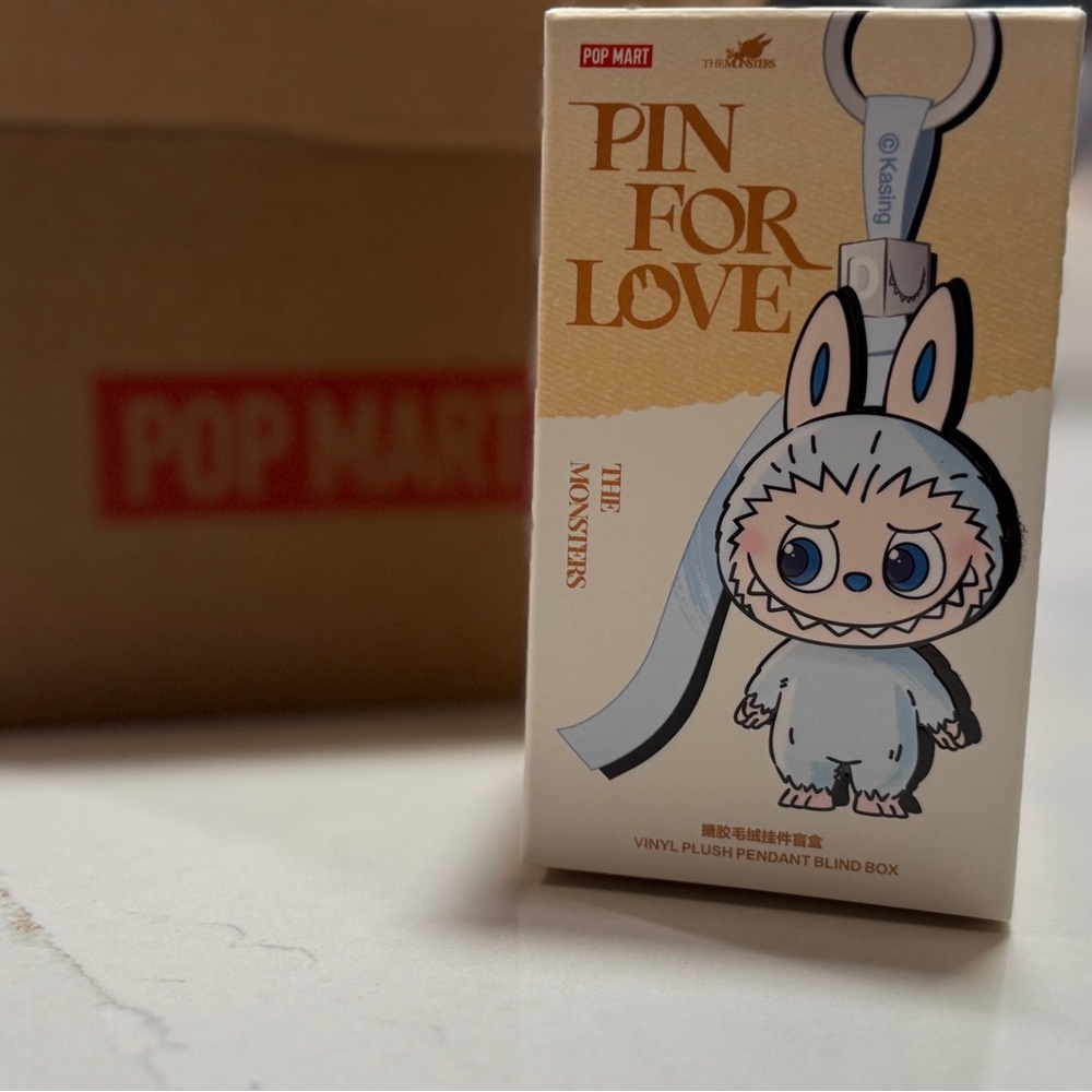 NIB AUTHENTIC Labubu Pin for Love (Letter “I”) - SEALED